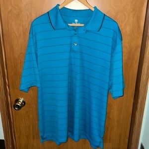 Pro Tour cool play blue with black stripes polo size xxl